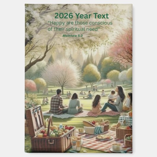 2026年テキスト楽園 マグネット (正面)