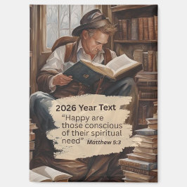 2026年テキスト男性読書 マグネット