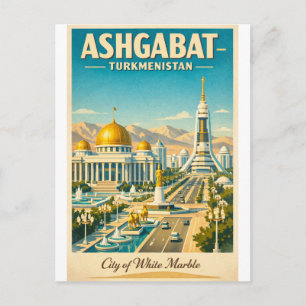 2026年トルクメニスタン旅行:アシガバット ポストカード