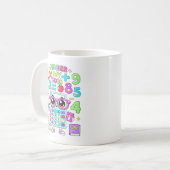 2026年ナンバーデー かわいい電卓 数学デザイン コーヒーマグカップ (正面左)