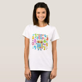 2026年ナンバーデー カラフル電卓 数学Tシャツ Tシャツ (正面フル)