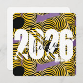 2026年ニューイヤーズトリッピー太字フォント シーズンカード (正面/裏面)