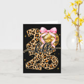 2026年ハッピーニューイヤーディスコボールボウ新年の夜 カード (黄色い花)