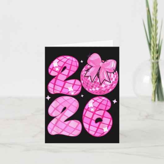 2026年ハッピーニューイヤーディスコボールNkコケッタボウファミ カード (正面)