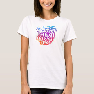 2026年ハワイ・カウアイ島のバケーションまたは旅行 Tシャツ