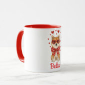 2026年バレンタインデー 柴犬 コーヒーマグ マグカップ (正面左)