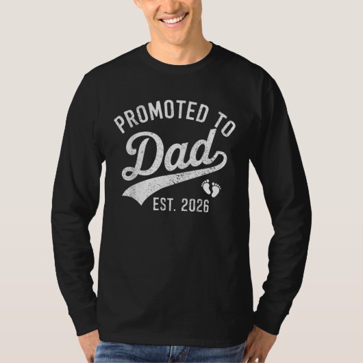 2026年パパになる予定です Tシャツ (正面)