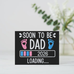 2026年パパになる予定 おめでたロード中 妊娠発表 案内ポストカード