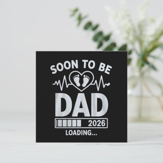 2026年パパになる予定 ローディング中 妊娠発表 招待状 (スタンド正面)