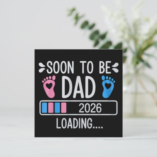 2026年パパになる予定 ローディング中 妊娠発表 招待状 (スタンド正面)