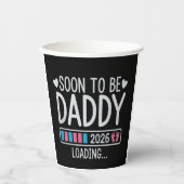 2026年パパになる予定 ローディング 妊娠おめでとう 紙コップ (正面)