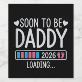 2026年パパになる予定 ローディング 妊娠発表 ワインラベル (シングルラベル)