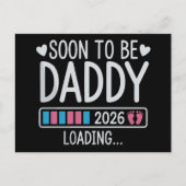 2026年パパになる予定 ローディング 妊娠発表 案内ポストカード (正面)