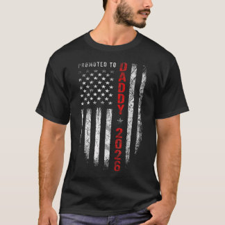 2026年パパに昇格 初めてのパパ パトリオティック Tシャツ