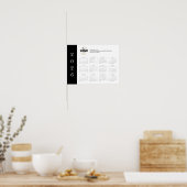 2026年ビジネスロゴ通年ウォールカレンダーポスター ポスター (キッチン)