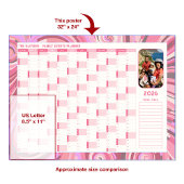 2026年ピンクスファンキーフォトウォールプランナー ポスター