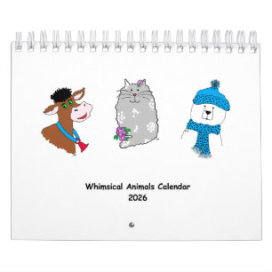 2026年ファンタジー動物カレンダー ... カレンダー