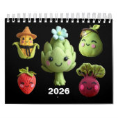 2026年フルーツ&ベジカレンダー カレンダー (カバー)