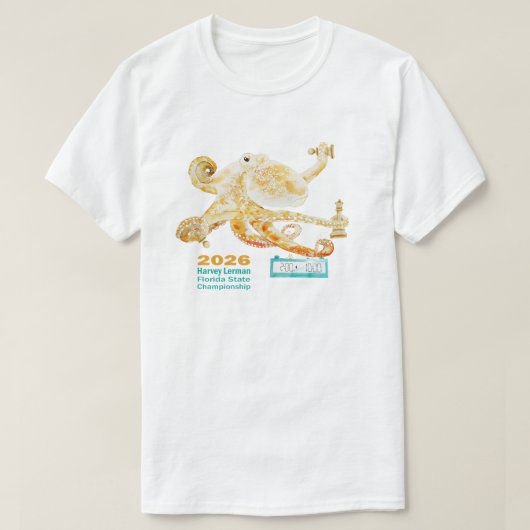 2026年フロリダ州チェス選手権ライトTシャツ Tシャツ (デザイン正面)