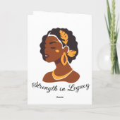 2026年ブラックヒストリーマンスのお祝いにぴったりです。 カード (裏面)