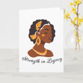 2026年ブラックヒストリーマンスのお祝いにぴったりです。 カード (黄色い花)