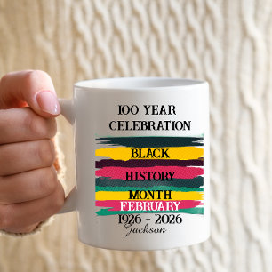 2026年ブラックヒストリーマンスリー100周年 コーヒーマグカップ