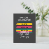 2026年ブラックヒストリー月間100周年記念 ポストカード (スタンド正面)