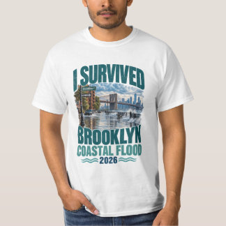 2026年ブルックリン沿岸洪水を生き延びた NY洪水 Tシャツ