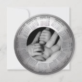 2026年ベイビー カレンダー ホリデー カード (裏面)