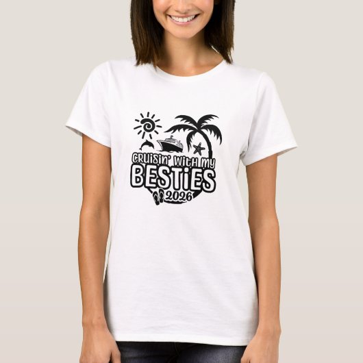 2026年ベストフレンド女子クルーズ Tシャツ (正面)