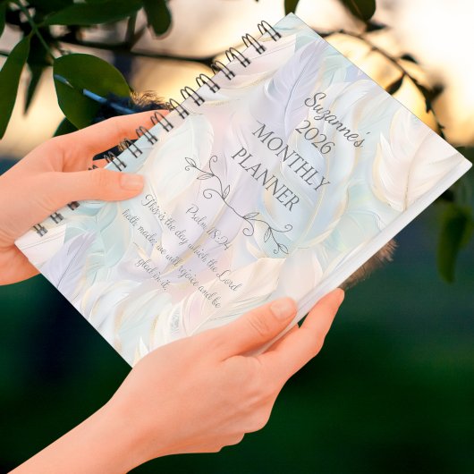 2026年ボホパーソナライズされた羽詩篇バイブル聖句 プランナー手帳