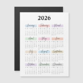 2026年マグネットカレンダー (正面/裏面)