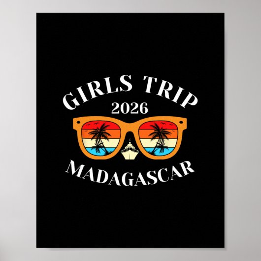 2026年マダガスカル女子旅 春休み 2026年クルーズ ポスター (正面)