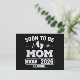 2026年ママになる予定 ローディング妊娠発表 案内ポストカード