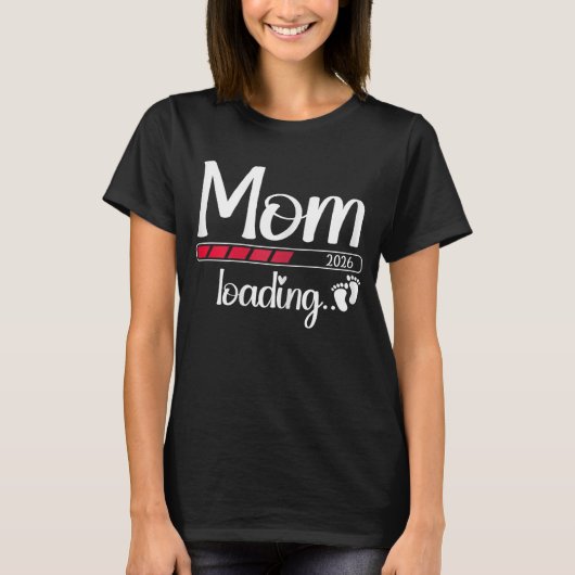 2026年ママ プレママ 2026年 妊婦 Tシャツ (正面)