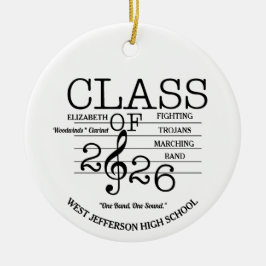 2026年マーチングバンド音楽のクラス セラミックオーナメント