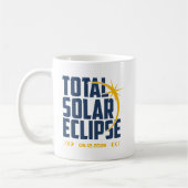 2026年モダンな日食の記念品 コーヒーマグカップ (左)