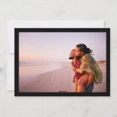 2026年モダンのハッピーニューイヤー白いフォトフレーム シーズンカード (裏面)