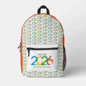 2026年モダンの抽象芸術クラス プリントバックパック (正面)