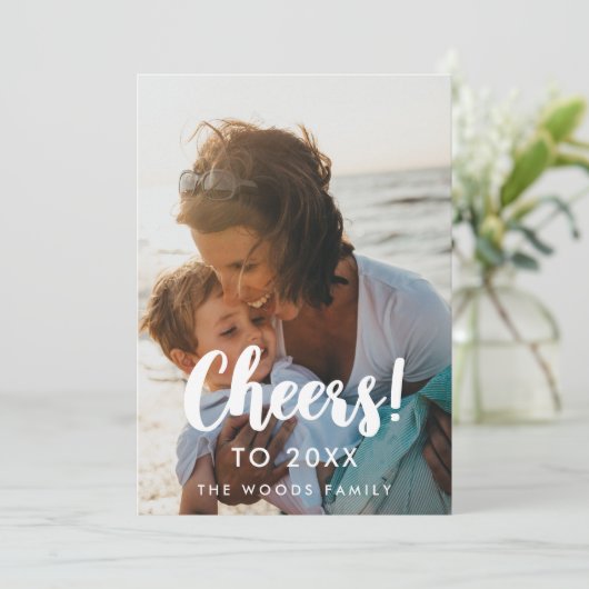 2026年モダンの新年の写真の応援 シーズンカード (スタンド正面)