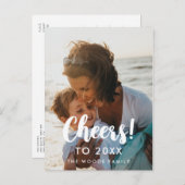 2026年モダンの新年の写真の応援 ポストカード (正面/裏面)