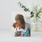 2026年モダンの新年の写真の応援 ポストカード (スタンド正面)