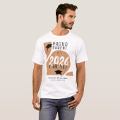 2026年モダンアーチデザインの自慢の親 卒業 Tシャツ (正面フル)