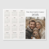 2026年モダン風景写真カレンダー (正面)