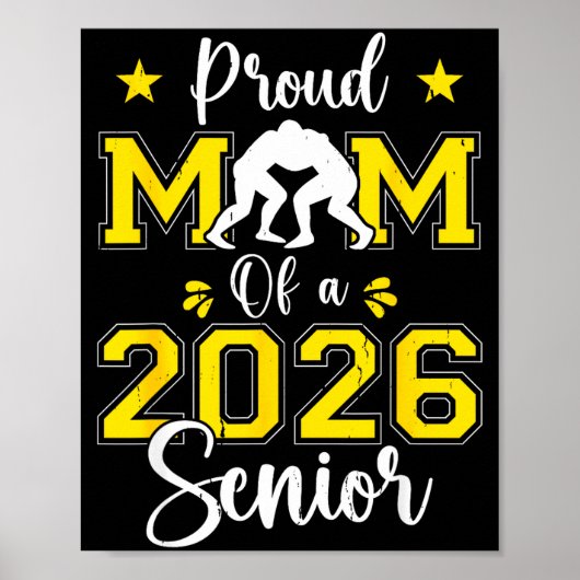 2026年レスリングの息子の母 2026年卒業生の母 ポスター (正面)