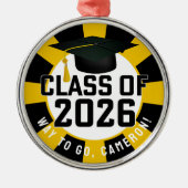 2026年レターマンクラス卒業 メタルオーナメント (正面)