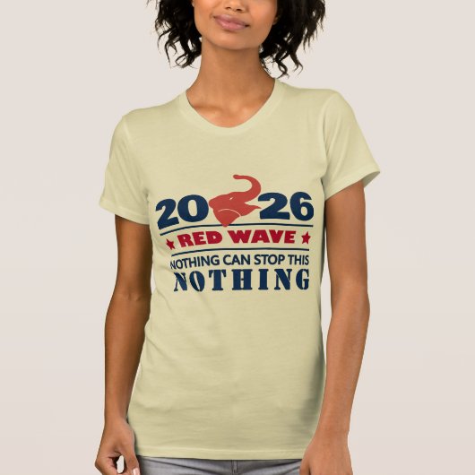 2026年レッドウェーブTシャツ Tシャツ (正面)