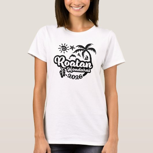 2026年ロアタン・ホンジュラス旅行 Tシャツ (正面)