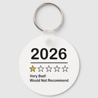 2026年ワンスター評価 とても悪い年 キーホルダー