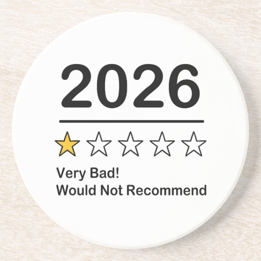 2026年ワンスター評価 とても悪い年 コースター (正面)